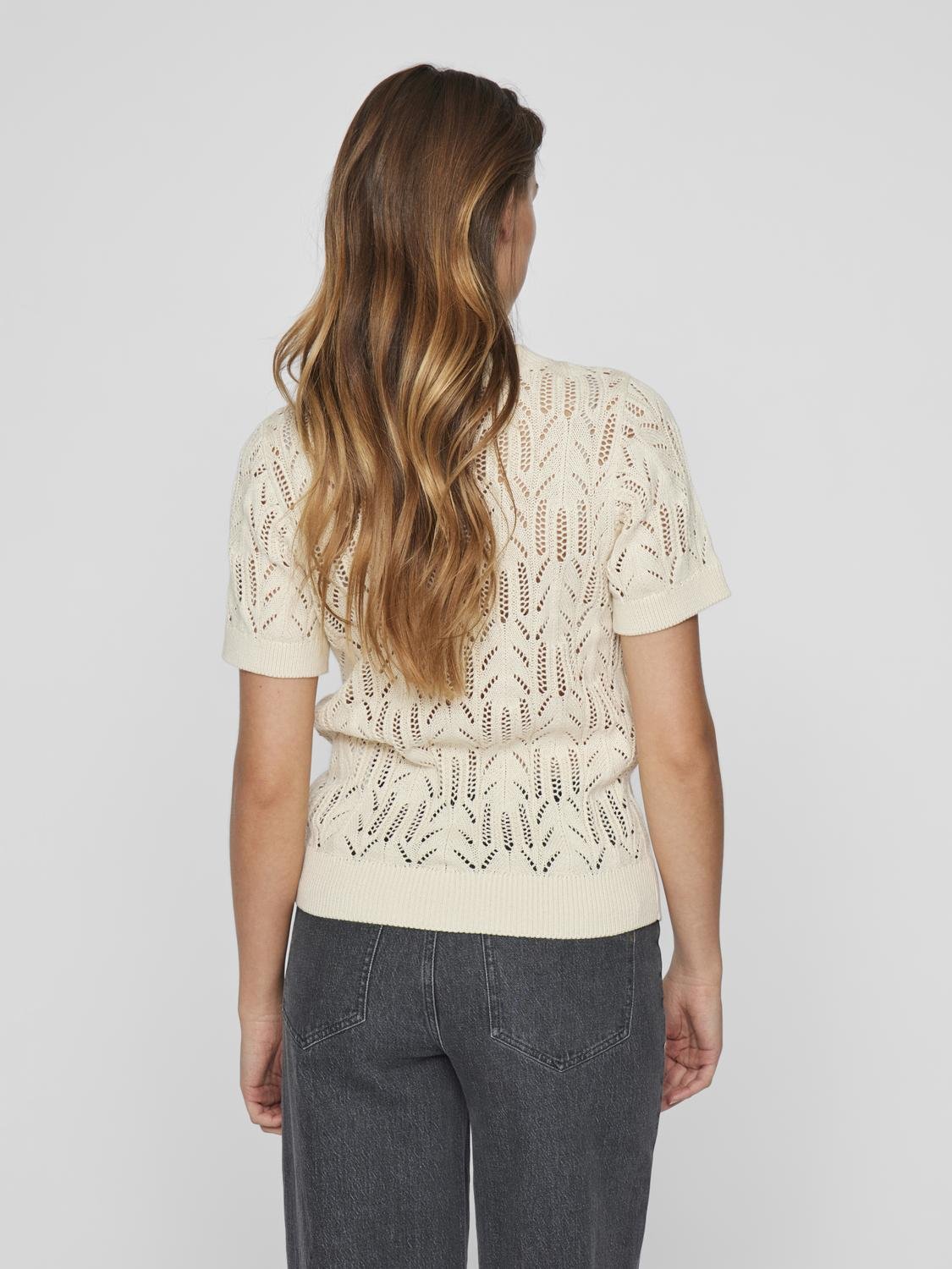 VICOTTI Knit Top - Birch - VERO MODA & VILA Bergvik